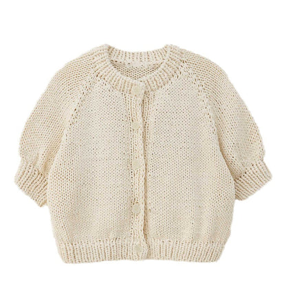 Damen Strickpullover Puffärmel Norvielle