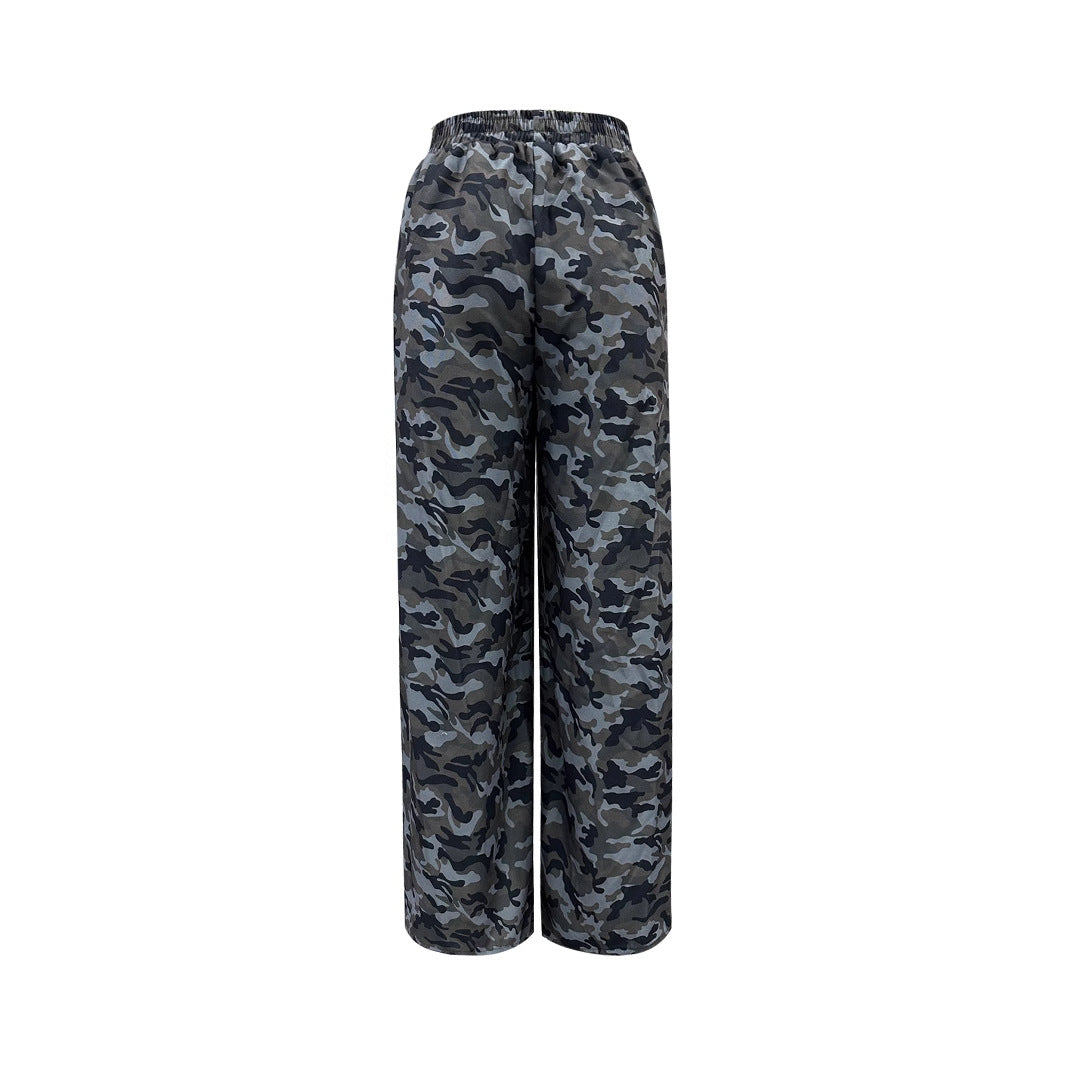 Damen Cargo-Hose Camouflage-Print Norvielle