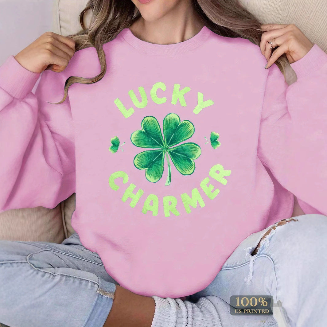 Damen Sweatshirt Lässiger Schnitt Motiviertes Design Norvielle