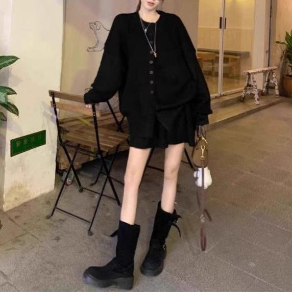 Damen Strickjacke Oversized Kuschelig Norvielle