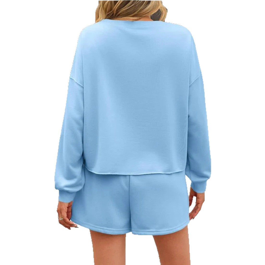 Damen Sweatkleid Grübchen Perlen-Applikationen