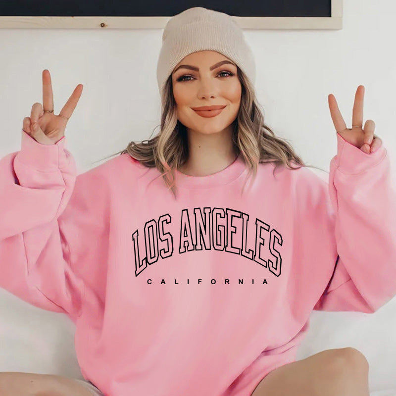 Damen Sweatshirt Lässiger Schnitt Kreativer Schriftzug Norvielle
