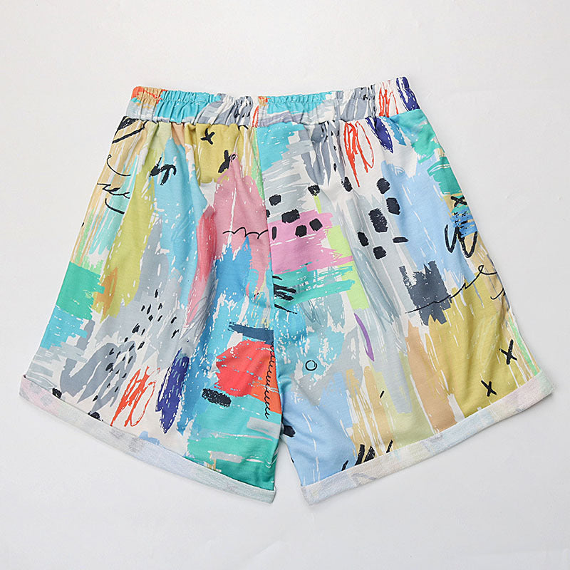 Damen Sport Badeshorts Bunt Elastisch Norvielle