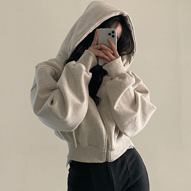 Damen Kapuzenpullover Locker Norvielle Baumwolle - Norvielle
