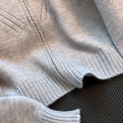 Damen Strickpullover Sportlich Dekorativer Reißverschluss Norvielle