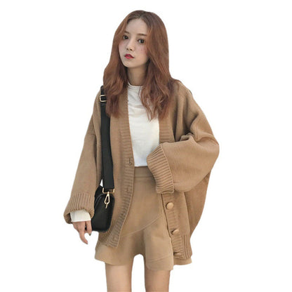 Damen Oversized Strickcardigan