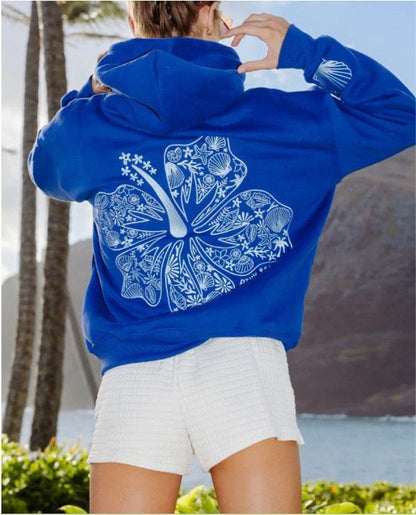 Kapuzenpullover Surf Wave mit Stickerei Lässig