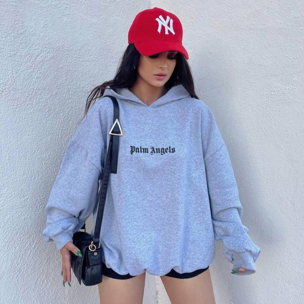 Damen Oversized Hoodie Kängurutasche Norvielle - Norvielle