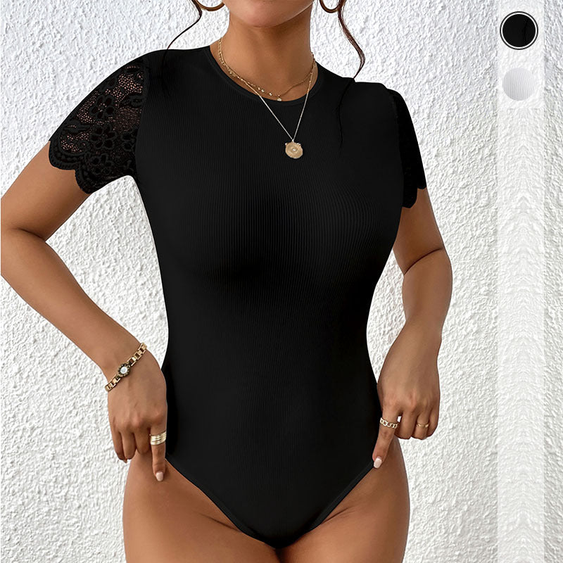 Damen Body Spitzenüberzug Figurbetonter Silhouette