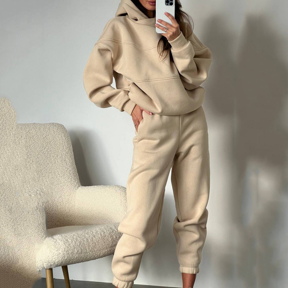 Damen Hoodie Jogginghose Weite Passform Bequem Norvielle