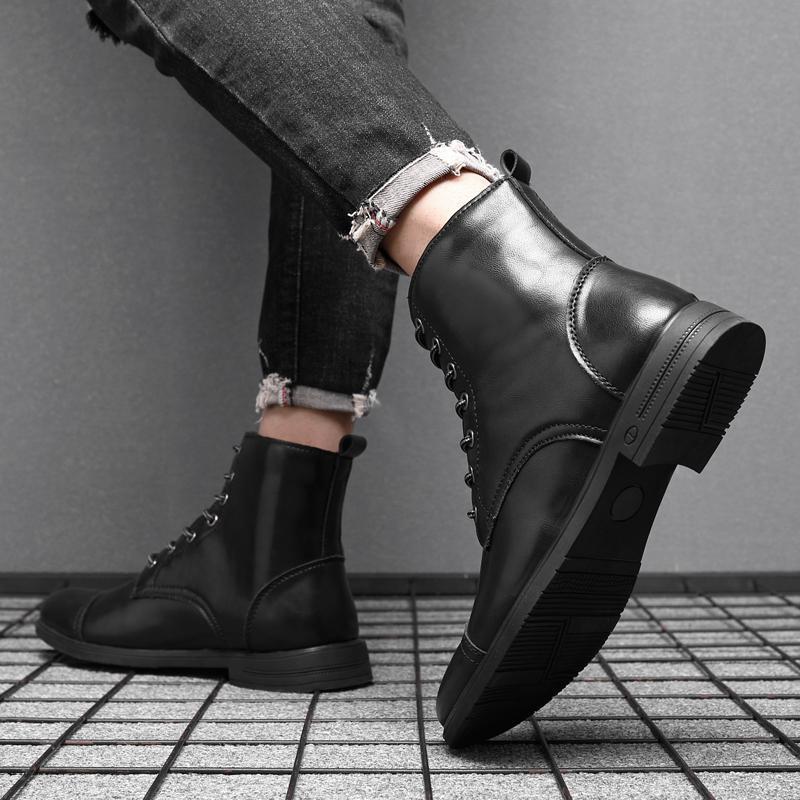 Herren Stiefel Schnürfront Durchgehende Schafthöhe