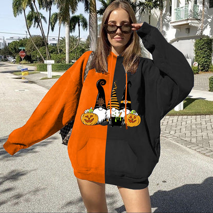 Damen Kapuzenpullover Halloween-Motiv Norvielle