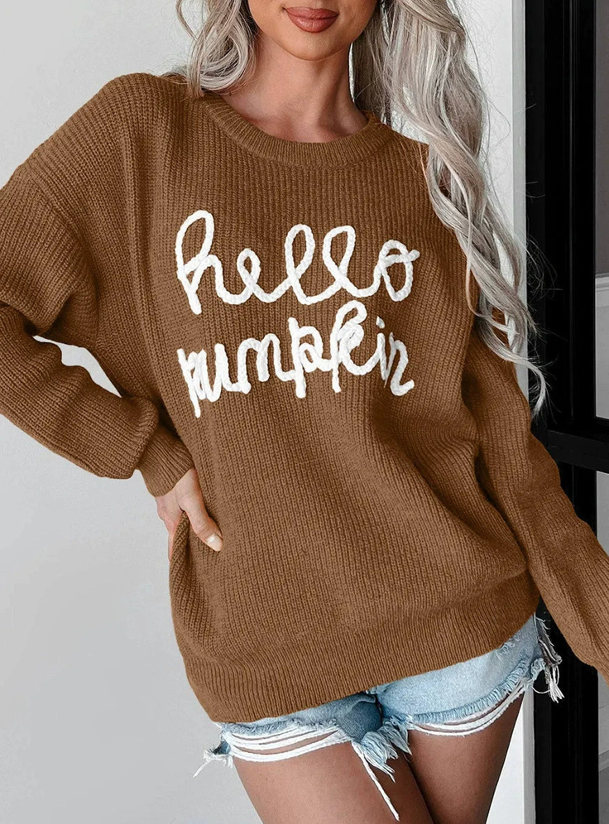 Damen Sweatshirt Relaxed Fit Wollmischung Ribbelstruktur