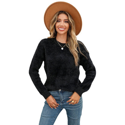Damen Strickpullover Weich Norvielle Moderner Schnitt