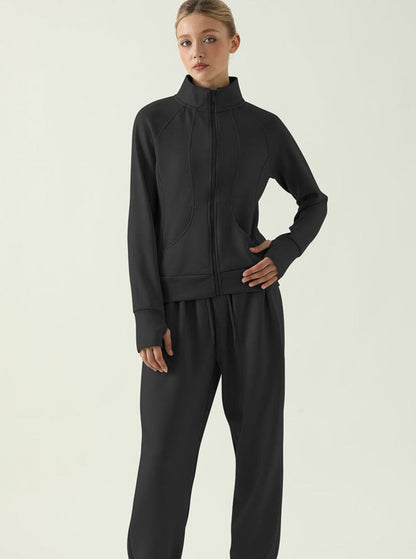 Mira Damen Zip-Jacke Stehkragen Sportlich - Norvielle