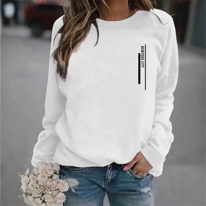 Damen Sweatshirt Städte-Aufdruck Norvielle