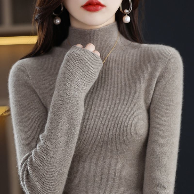 Damen Rollkragenpullover Feinstrick Norvielle Eleganter Look
