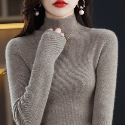 Damen Rollkragenpullover Feinstrick Norvielle Eleganter Look