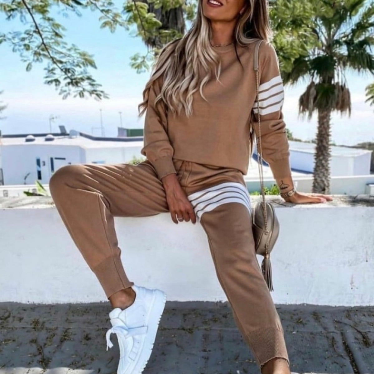 Damen Lounge-Set Weite Passform Norvielle