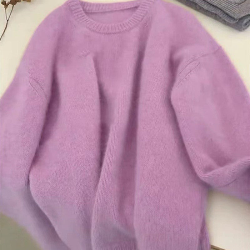 Damen Pullover Feine Strickmischung Norvielle Beige