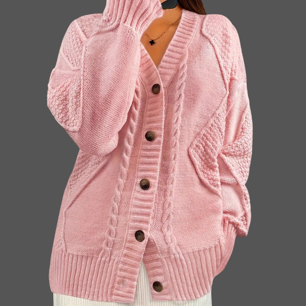 Damen Strickjacke Oversized Norvielle