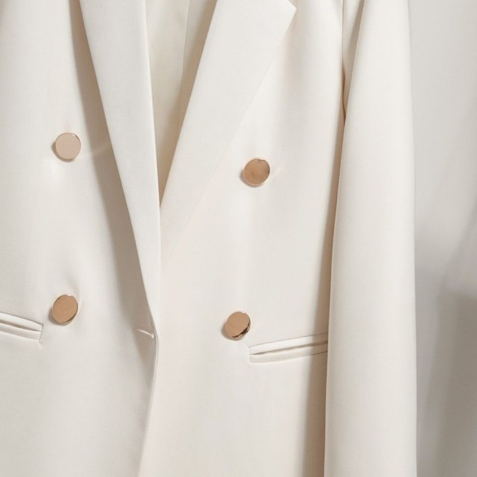 Damen Blazer Doppelter Knopfleiste Modern