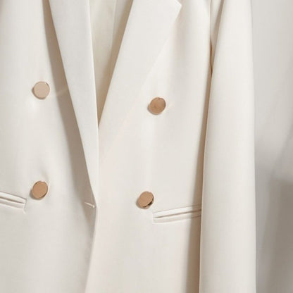 Damen Blazer Doppelter Knopfleiste Modern