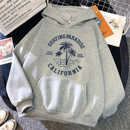 Damen Kapuzenpullover Baumwollmischung Lässig