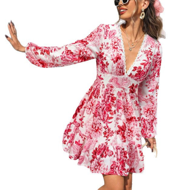 Damen Sommerkleid mit Volants Norvielle