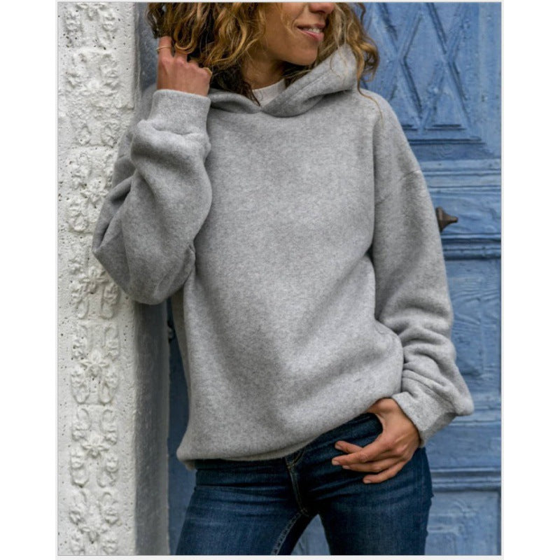 Damen Oversized Kapuzenpullover Weiches Fleece Norvielle