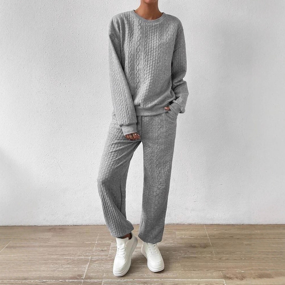Damen Strickset Lockerer Schnitt Kuschelig Norvielle