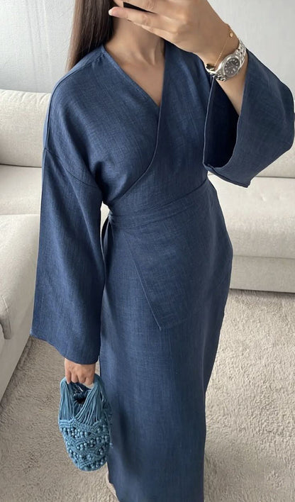 Damen Wickelkleid Stilvoll Norvielle