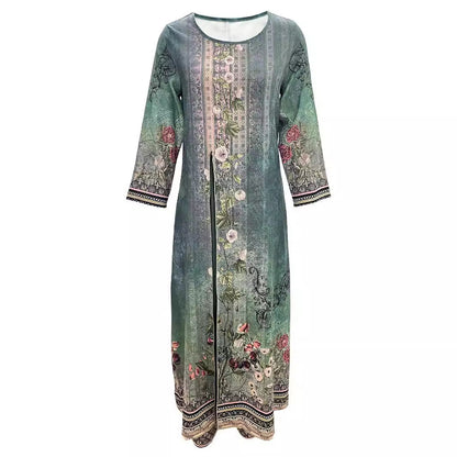 Damen Jumpsuit mit floralem Überwurf Weites Bein Norvielle