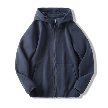 Damen Fleecejacke Kapuzenjacke mit Taschen Norvielle