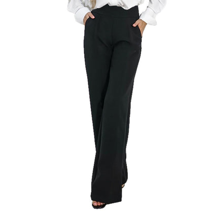 Damen Stoffhose Weites Bein Hochtailliert Norvielle
