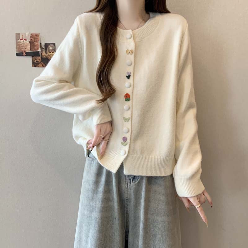 Damen Strickjacke Kuschelig Bunt Norvielle