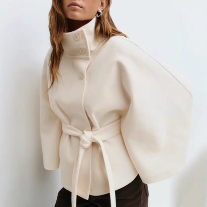 Damen Übergangsjacke Weites Modell Elegante Taillierung