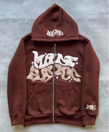 Damen Sportjacke Graffiti-Style Grau