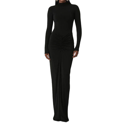 Damen Maxikleid Enganliegend Tiefes Dekolleté Norvielle
