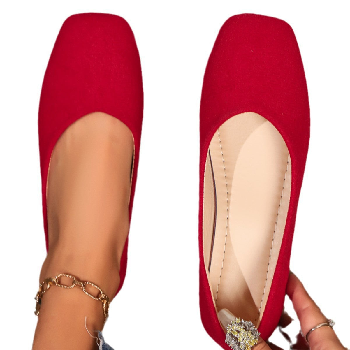 Damen Ballerinas Anatomische Fußbettung Elegantes Design