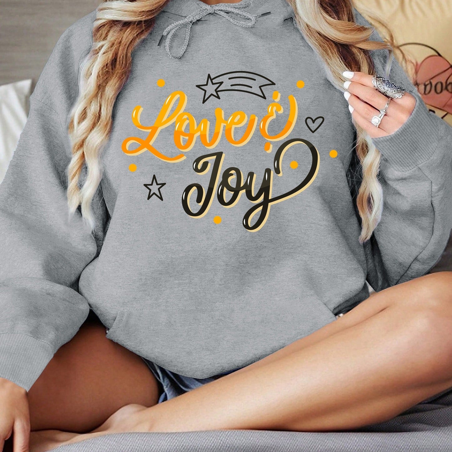 Damen Kapuzenpullover Love Joy Design Norvielle