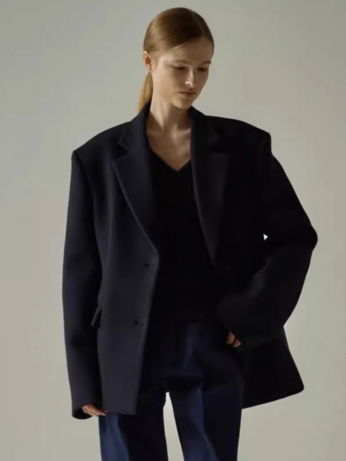 Damen Oversize Blazer mit Innenjacke Norvielle