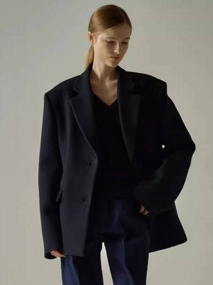 Damen Oversize Blazer mit Innenjacke Norvielle