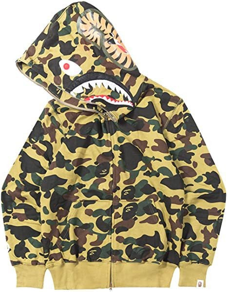 Damen Kapuzenjacke Camouflage Baumwollmischung