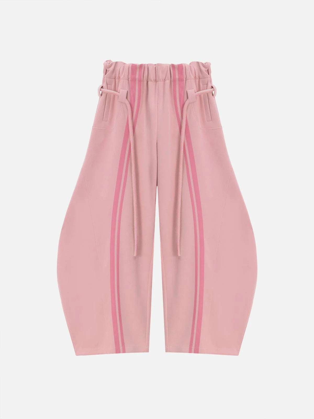 Damen High-Waist Sportshose seitliche Streifen Norvielle