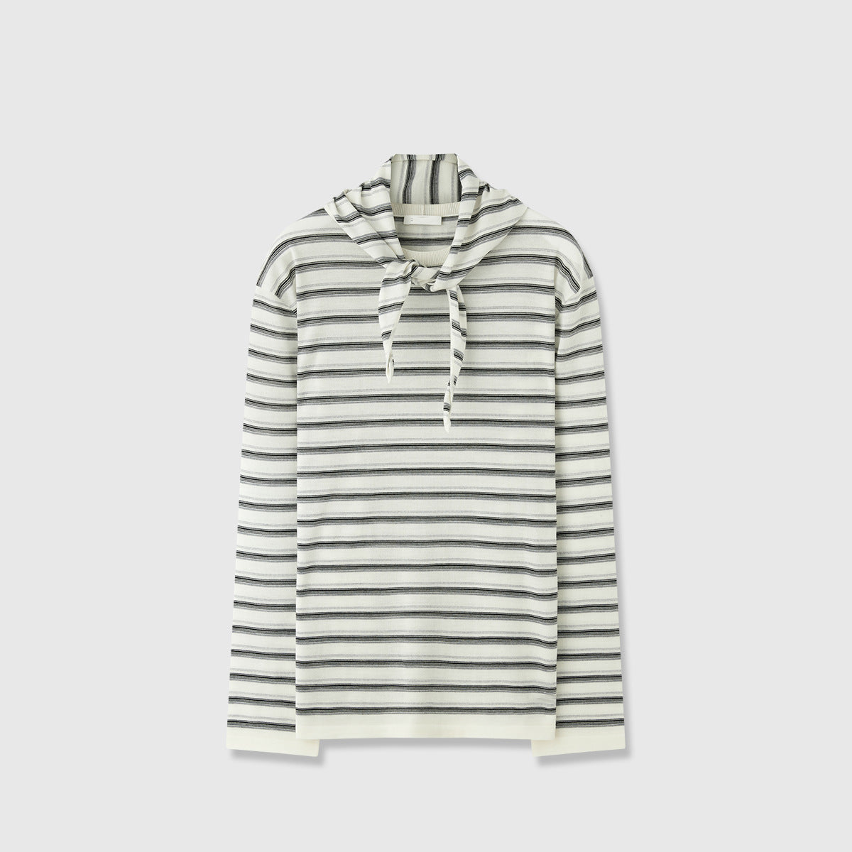 Damen Langarmshirt mit Bindegürtel Modisch