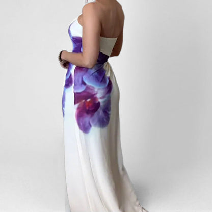 Damen Langärmliges Kleid Blumendesign Norvielle