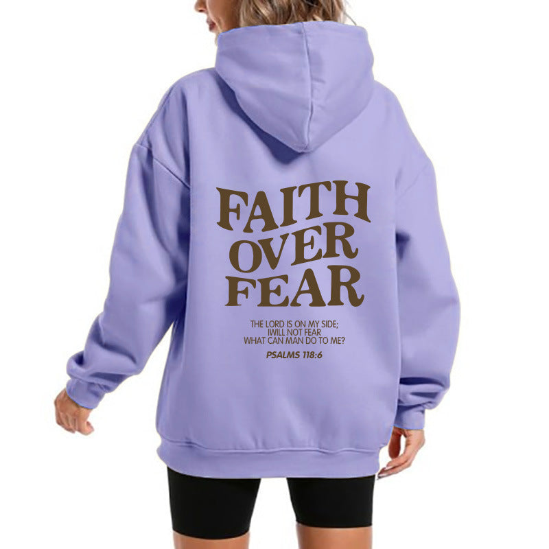 Damen Kapuzensweater Bequem Motivierender Schriftzug Norvielle