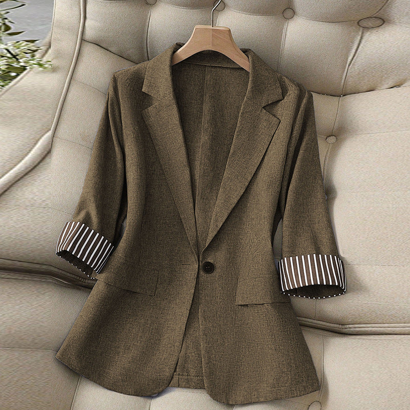 Damen Blazer Strukturierte Ärmel Norvielle