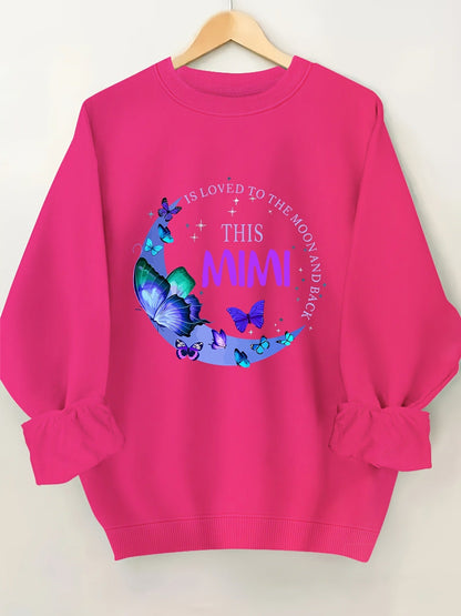 Damen Sweatshirt Grafikdesign Baumwolle